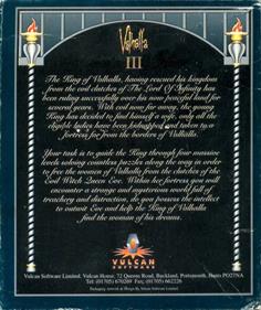 Valhalla & the Fortress of Eve - Box - Back Image