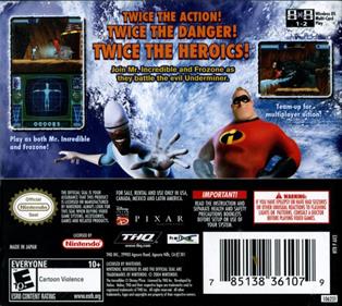 The Incredibles: Rise of the Underminer - Box - Back Image