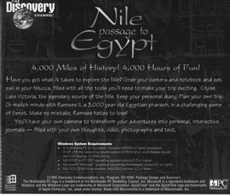 Nile: Passage to Egypt - Box - Back Image