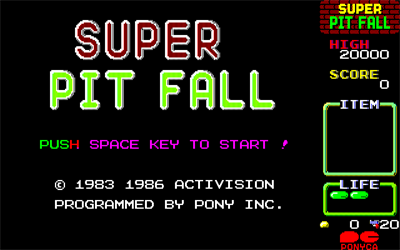 Super Pitfall - Screenshot - Game Title Image