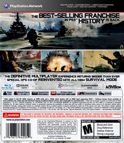 Call of Duty: Modern Warfare 3 - Box - Back Image