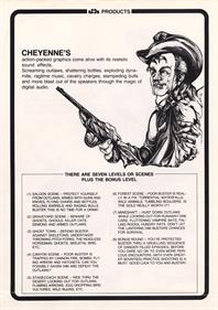 Cheyenne - Advertisement Flyer - Back Image