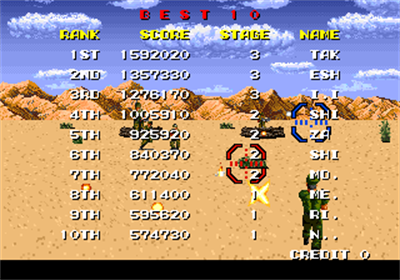 Rambo III - Screenshot - High Scores Image