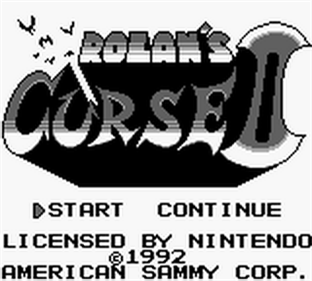 Rolan's Curse 2 - Screenshot - Game Title Image