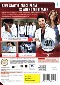 Grey's Anatomy: The Video Game - Box - Back Image