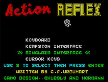Action Reflex - Screenshot - Game Select Image