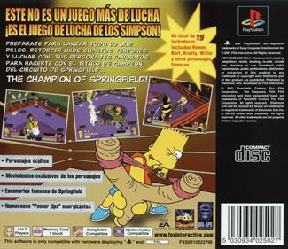 The Simpsons Wrestling - Box - Back Image