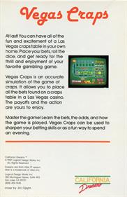 Vegas Craps - Box - Back Image