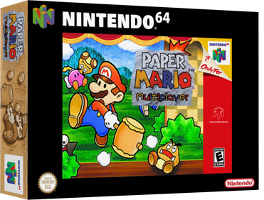 Paper Mario Multiplayer - Box - 3D Image