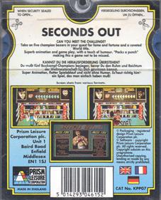 Seconds Out - Box - Back Image