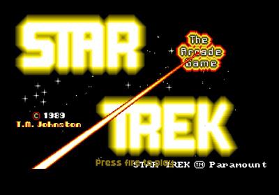 Star Trek The Arcade Game - Screenshot - Game Title Image