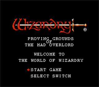 Wizardry: Proving Grounds of the Mad Overlord - Screenshot - Game Title Image