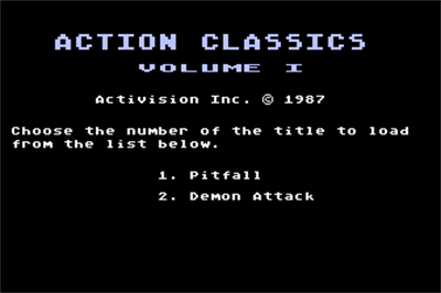 Action Classics Volume I - Screenshot - Game Select Image