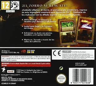 Zorro: Quest for Justice - Box - Back Image