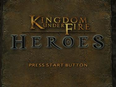 Kingdom Under Fire: Heroes - Screenshot - Game Title Image