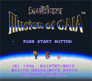 Illusion of Gaia - Screenshot - Game Title Image