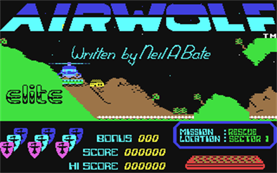Airwolf - Screenshot - Game Title Image