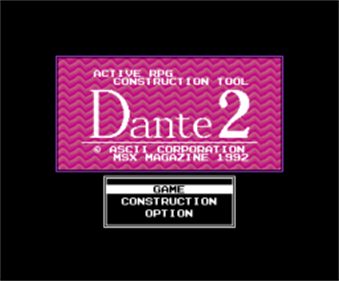 Dante 2 - Screenshot - Game Title Image