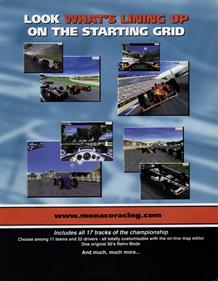 Monaco Grand Prix - Advertisement Flyer - Front Image