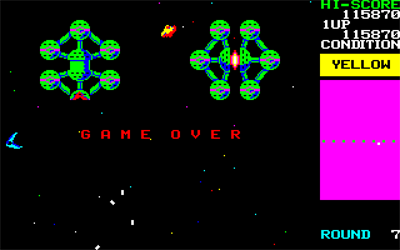 Bosconian - Screenshot - Game Over Image