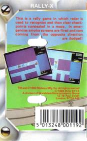 Rally-X - Box - Back Image