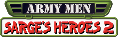 Army Men: Sarge's Heroes 2 - Clear Logo Image