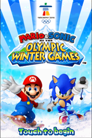 Mario & Sonic at the Olympic Winter Games - Screenshot - Game Title Image