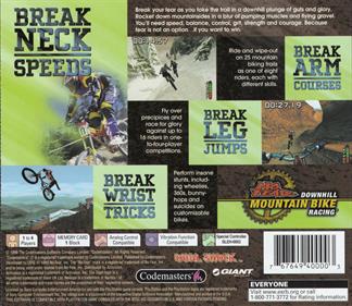 No Fear Downhill Mountain Bike Racing - Box - Back Image