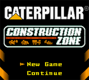 Matchbox Caterpillar Construction Zone - Screenshot - Game Title Image