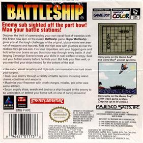 Battleship: The Classic Naval Combat Game - Box - Back Image