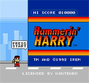 Hammerin' Harry - Screenshot - Game Title Image