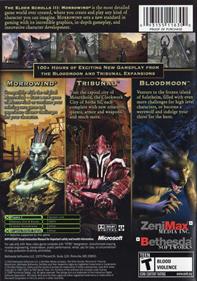 The Elder Scrolls III: Morrowind: Game of the Year Edition - Box - Back Image