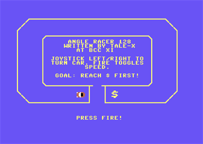 Angle Racer 128 - Screenshot - Game Title Image