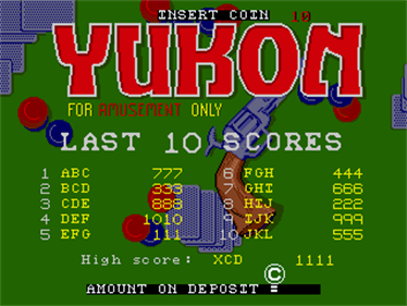 Yukon - Screenshot - High Scores Image