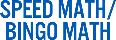 Speed Math and Bingo Math - Clear Logo Image