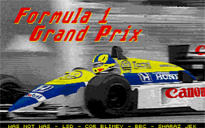 Formula 1 Grand Prix - Screenshot - Game Title Image