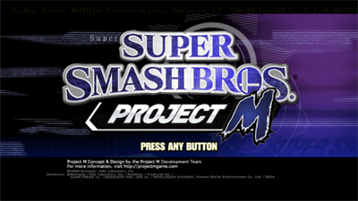 Super Smash Bros. Project M - Screenshot - Game Title Image