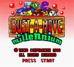 Bust-A-Move Millennium - Screenshot - Game Title Image