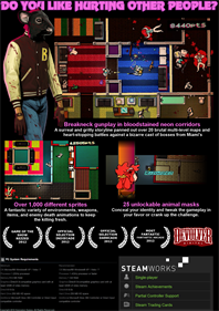 Hotline Miami - Fanart - Box - Back Image