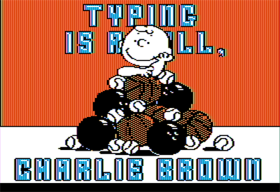 Typing is a Ball, Charlie Brown - Screenshot - Game Title Image