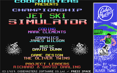 Championship Jet Ski Simulator - Screenshot - Game Title Image