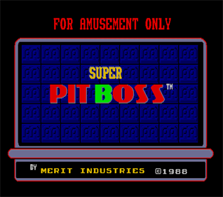 Super Pit Boss - Screenshot - Game Title Image