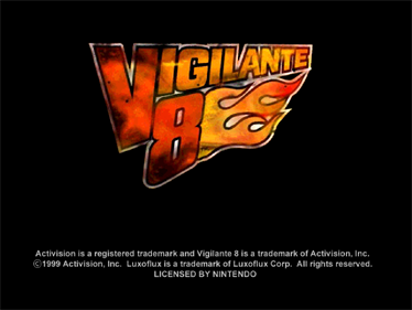 Vigilante 8 - Screenshot - Game Title Image