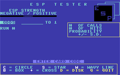 ESP Tester - Screenshot - Game Title Image