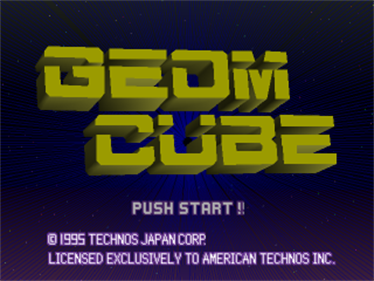 Geom Cube - Screenshot - Game Title Image