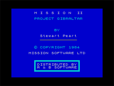 Mission-2: Project Gibraltar - Screenshot - Game Title Image