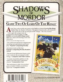 The Shadows of Mordor - Box - Back Image