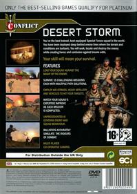 Conflict: Desert Storm - Box - Back Image