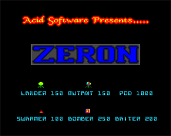 Zeron - Screenshot - Game Title Image