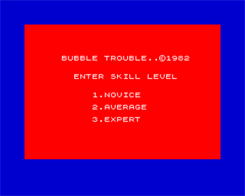 Bubble Trouble  - Screenshot - Game Select Image